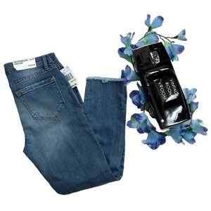 Kensie NWT Distressed Skinny Crop Jeans Women 4/27